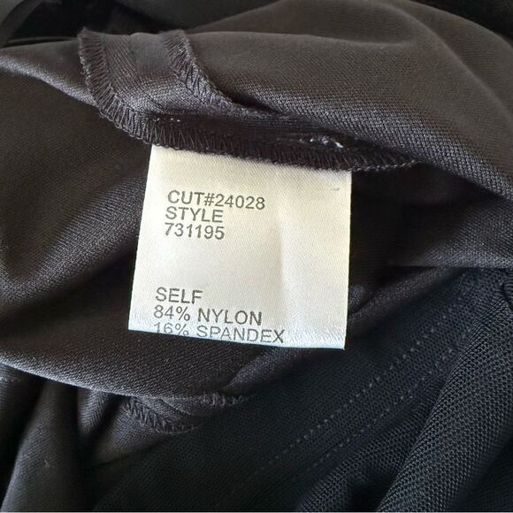 NWT Tadashi Shoji Collection Formal Black Wide Leg Pants Size S - Picture 6 of 6